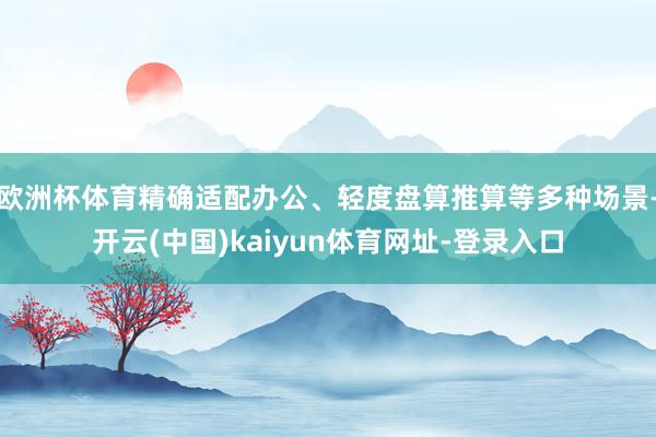 欧洲杯体育精确适配办公、轻度盘算推算等多种场景-开云(中国)kaiyun体育网址-登录入口