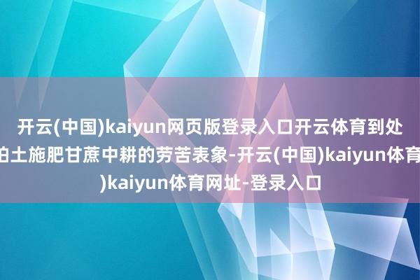 开云(中国)kaiyun网页版登录入口开云体育到处皆是众人抢时拍土施肥甘蔗中耕的劳苦表象-开云(中国)kaiyun体育网址-登录入口