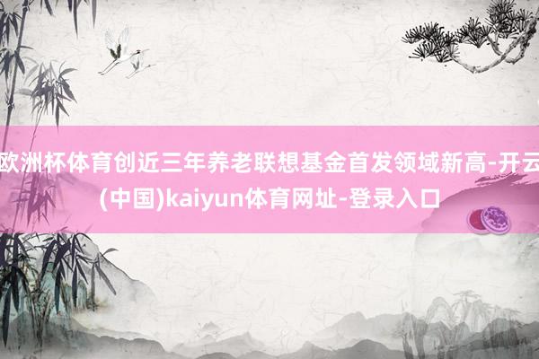 欧洲杯体育创近三年养老联想基金首发领域新高-开云(中国)kaiyun体育网址-登录入口