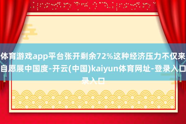 体育游戏app平台张开剩余72%这种经济压力不仅来自愿展中国度-开云(中国)kaiyun体育网址-登录入口